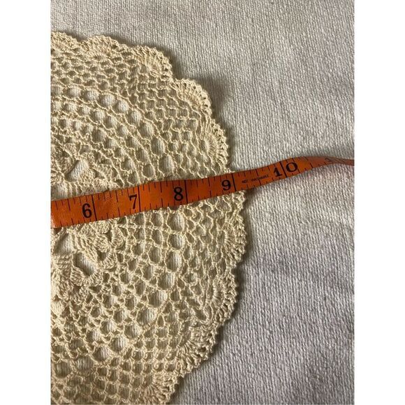 Vintage 9in Doily Mat Crochet Home Decor Decorations Cottage - Picture 3 of 4
